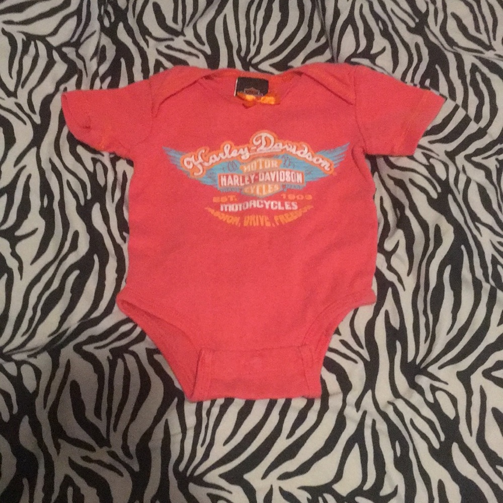 Harley Davidson babygirl onesie